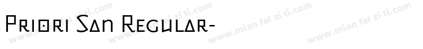 Priori San Regular字体转换